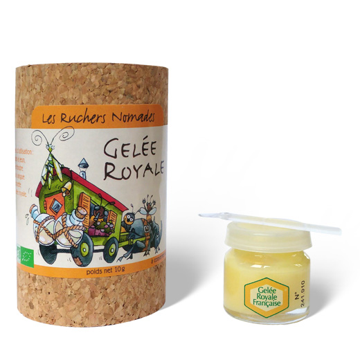 pot de 10 gr de gelée royale bio