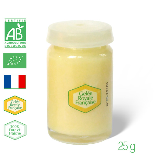 Gelée Royale Française Bio GPGR pure 10g - Rucher Royal