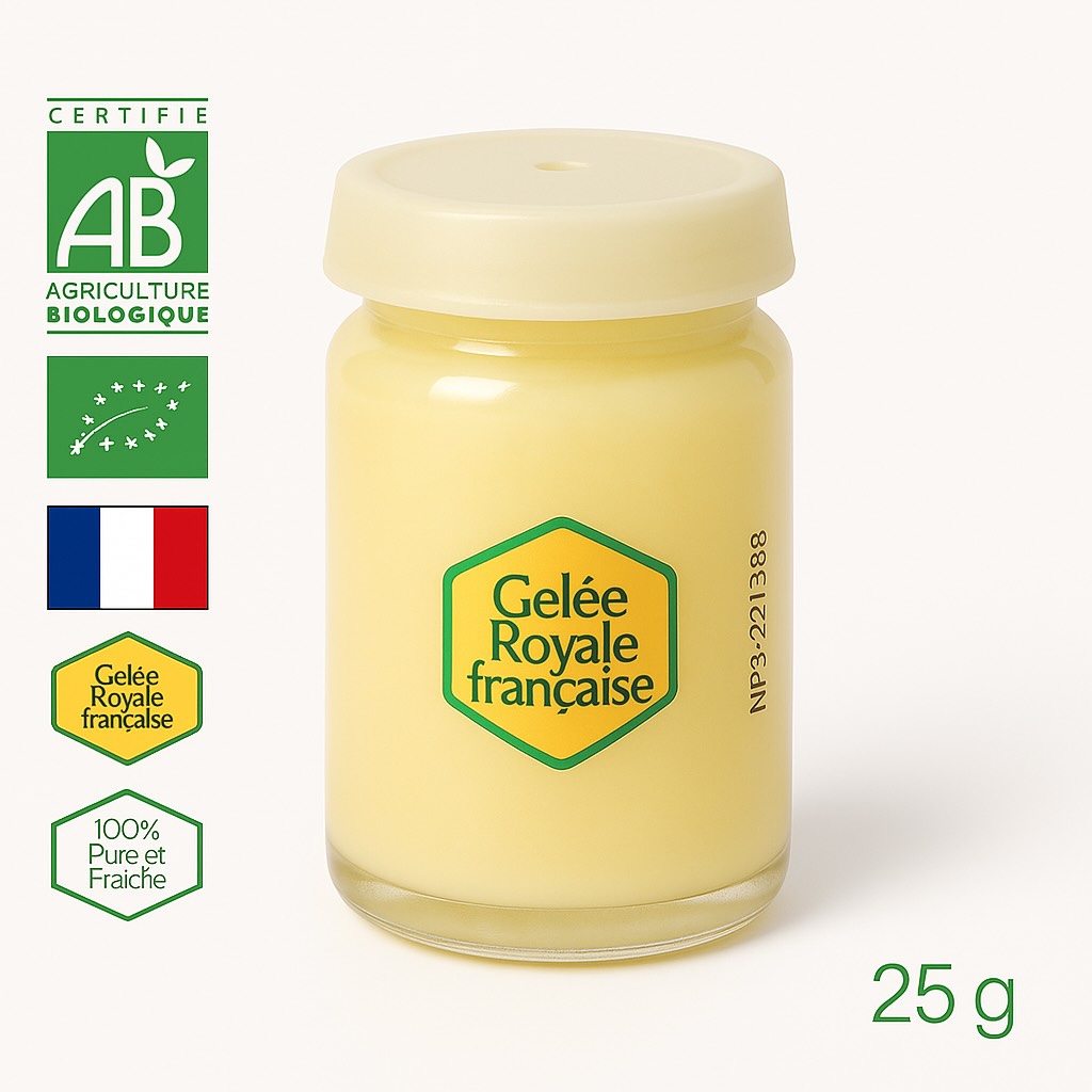 Gelée royale bio française 25 gr Rucher Royal