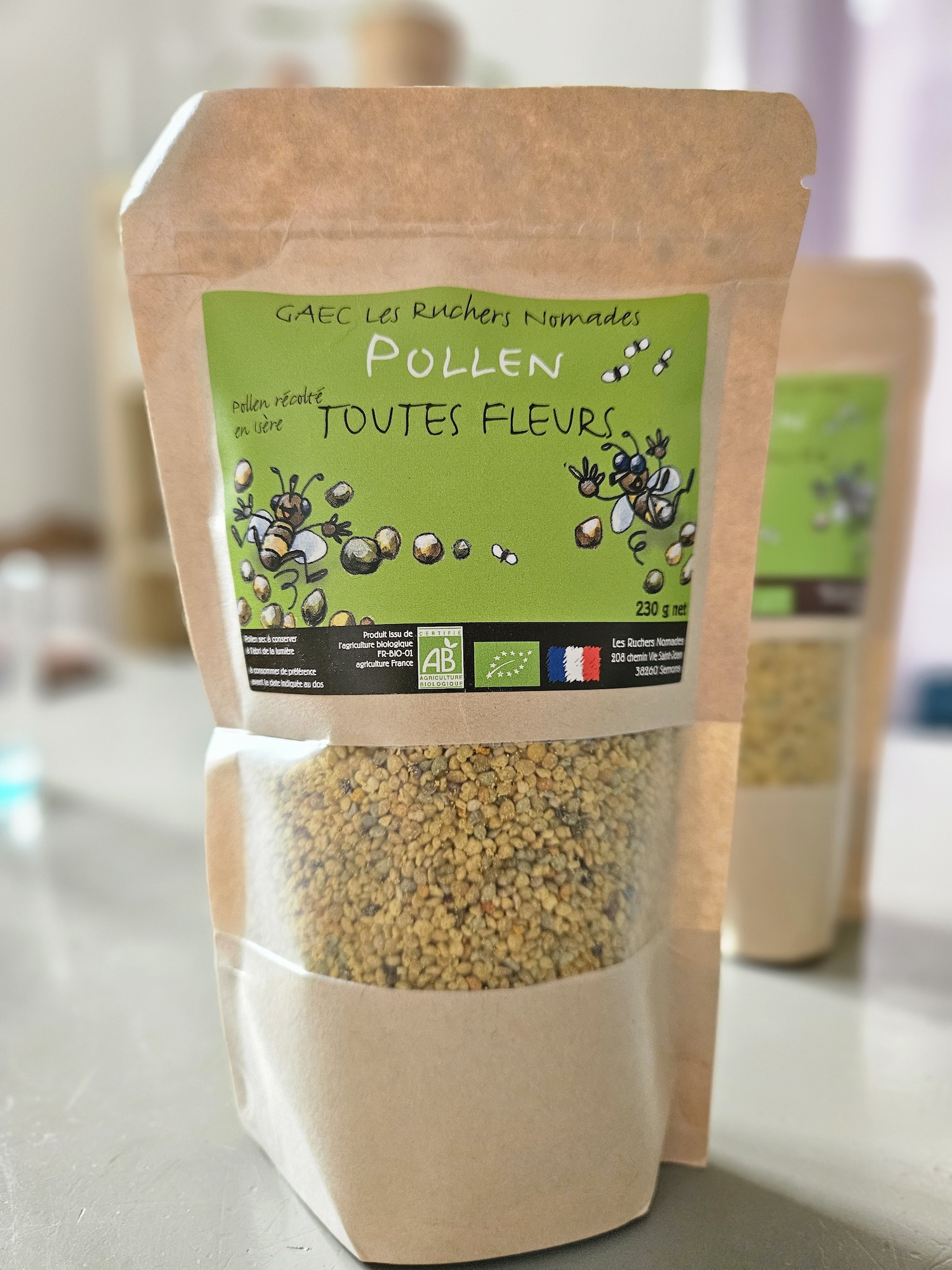Pollen de fleur bio
