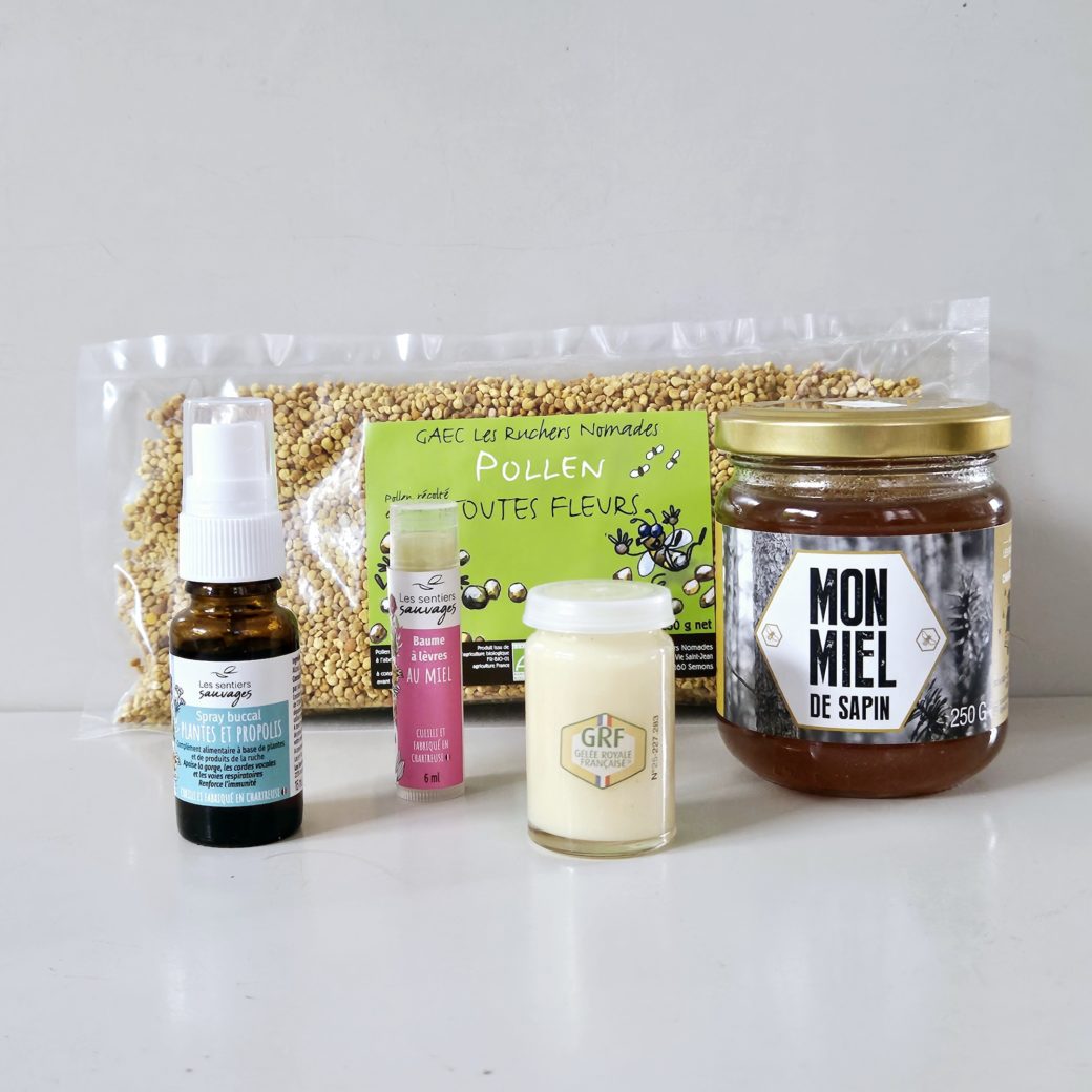 Coffret cadeau produits de la rucher Mieli Mielo